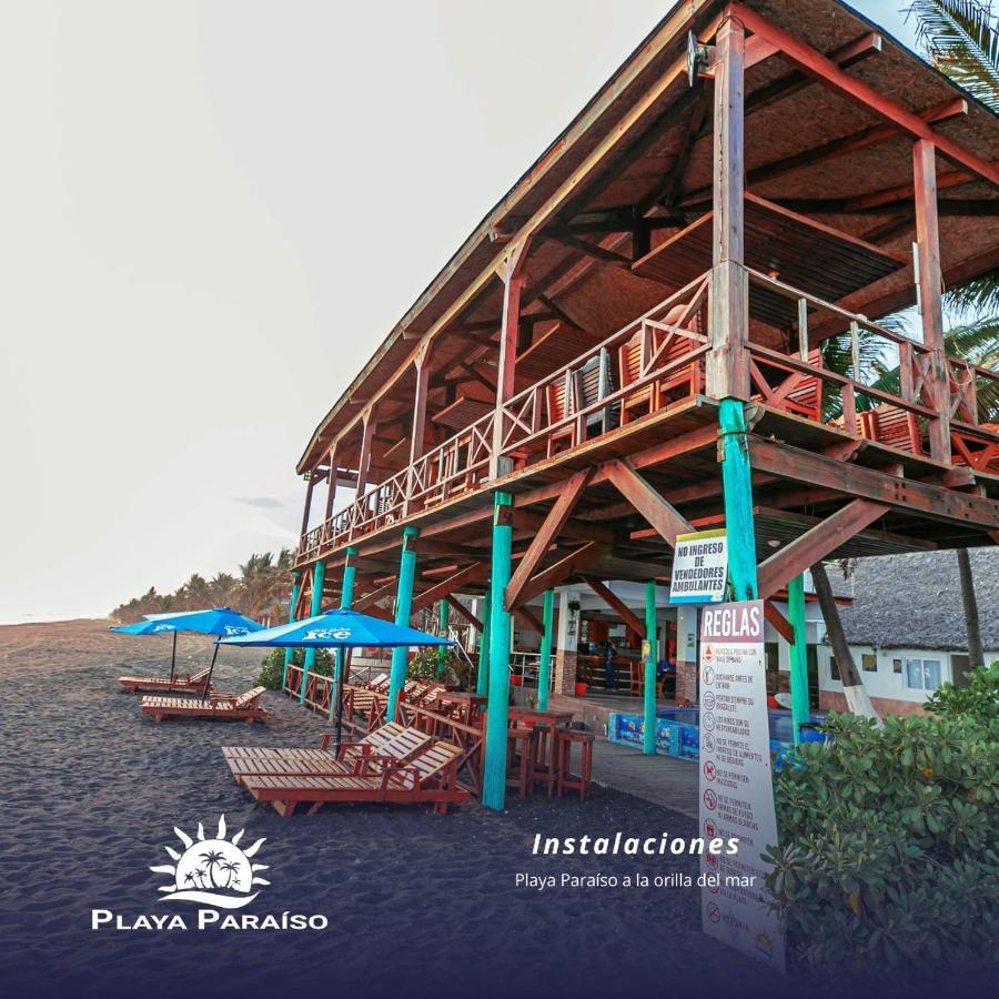 Hotel Playa Paraíso Monterrico Bagian luar foto