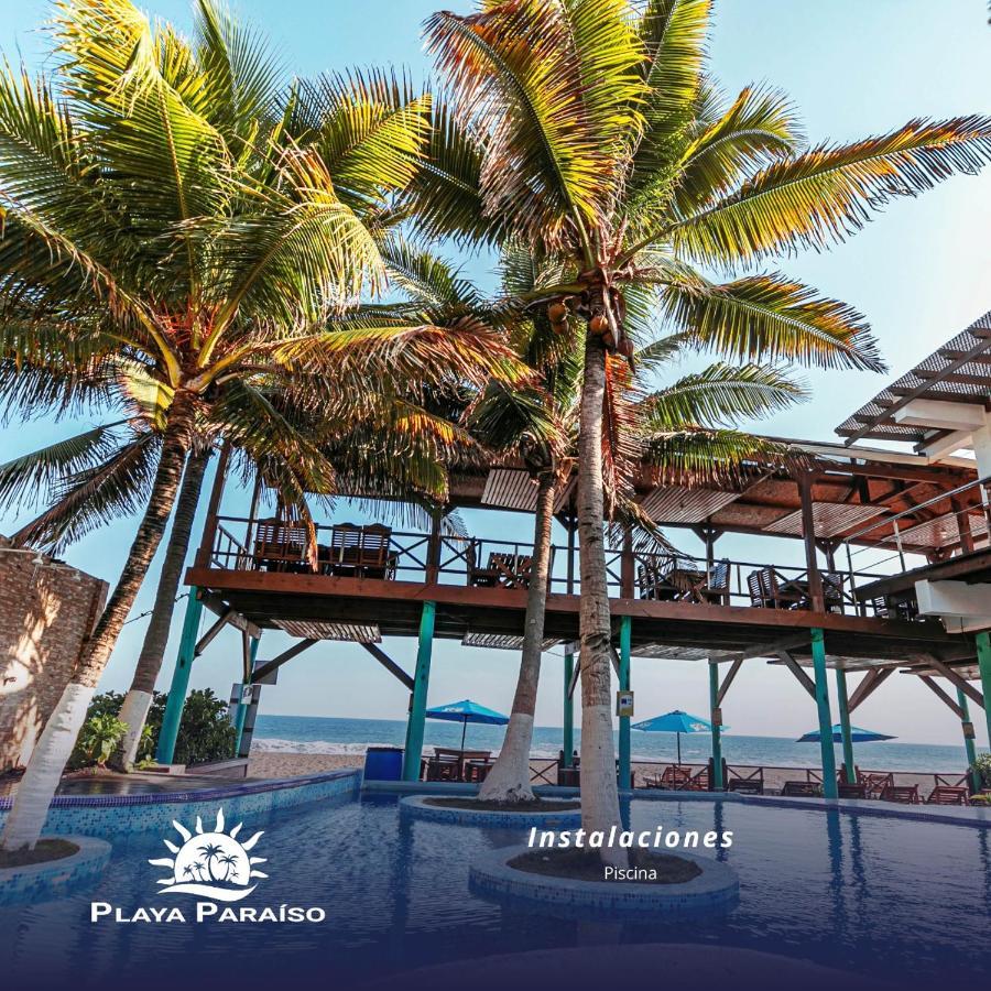Hotel Playa Paraíso Monterrico Bagian luar foto