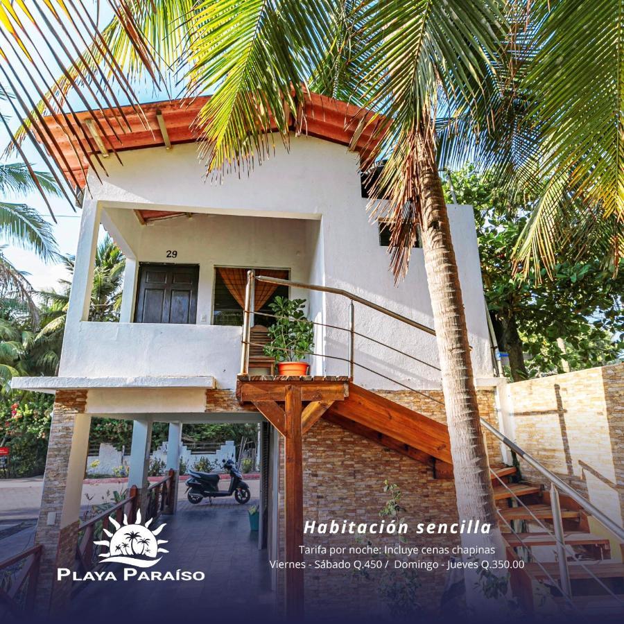 Hotel Playa Paraíso Monterrico Bagian luar foto