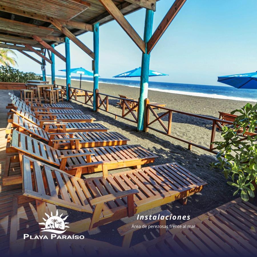 Hotel Playa Paraíso Monterrico Bagian luar foto