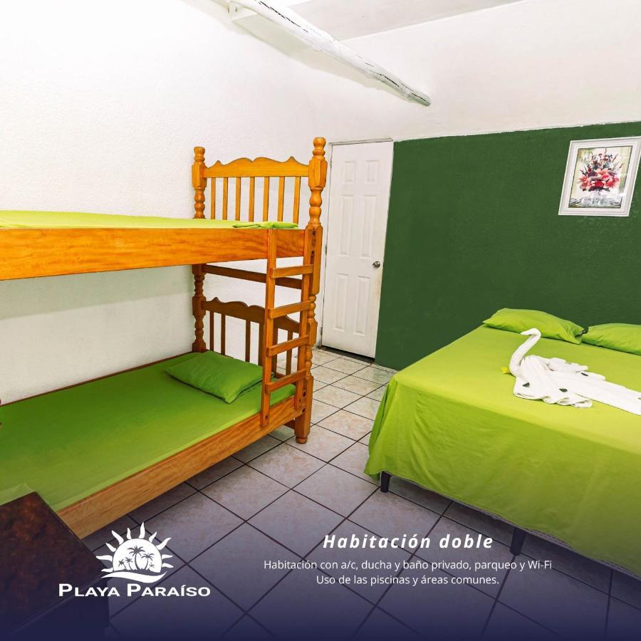 Hotel Playa Paraíso Monterrico Bagian luar foto