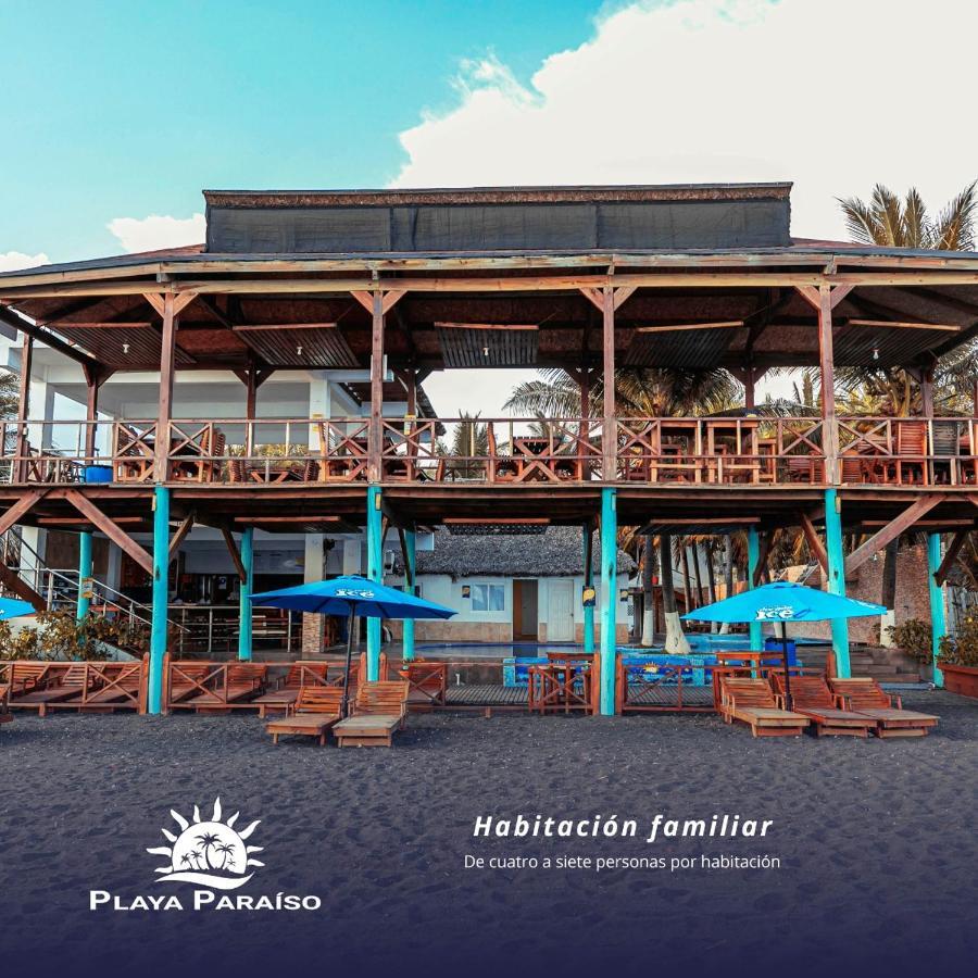 Hotel Playa Paraíso Monterrico Bagian luar foto
