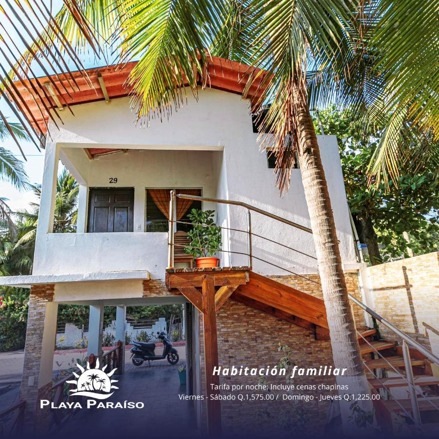 Hotel Playa Paraíso Monterrico Bagian luar foto